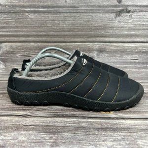 Fashion Slip-On Men’s Size 8.5 Black/Grey Slippers